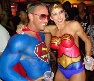 lesbians fantasy fest Luana lani ass